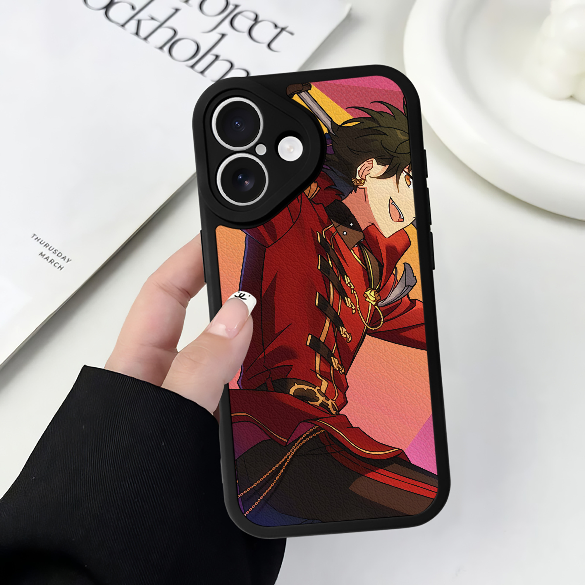 （画像用） あんさんぶるスターズ! Ensemble Stars 【iPhone 16シリーズ対応】シリコンスマホケース（レザー調） 材質：シリコン